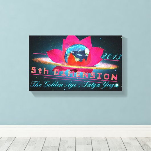 5e dimensie - omcirkeld Canvas (Insitu (Houten vloer))