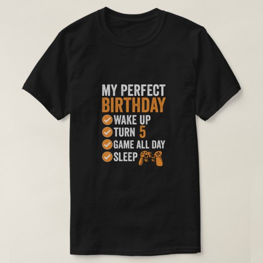 5e draai 5 Mijn perfecte thuisgame T-shirt (Design voorkant)