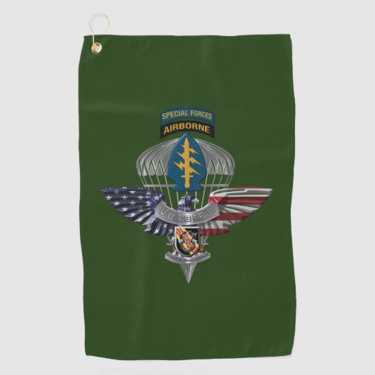 5e Eagle Groep speciale strijdkrachten (luchtmacht Golfhanddoek (Voorkant)