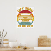 5e generatie Chevy Camaro SS RS 2 achterkant Poster (Keuken)