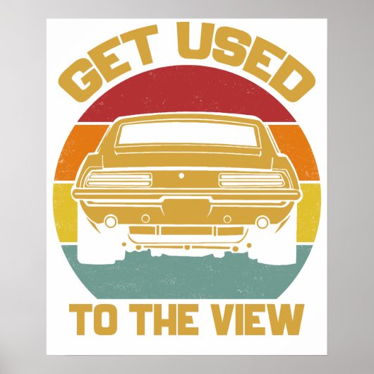 5e generatie Chevy Camaro SS RS 2 achterkant Poster (Voorkant)