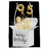 5e gouden zeemeerballonnen in witte doos   medium cadeauzakje (Voorkant)