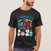 5e graad Afstuderen Cute I Survived 5e graad Cla T-shirt (Voorkant)