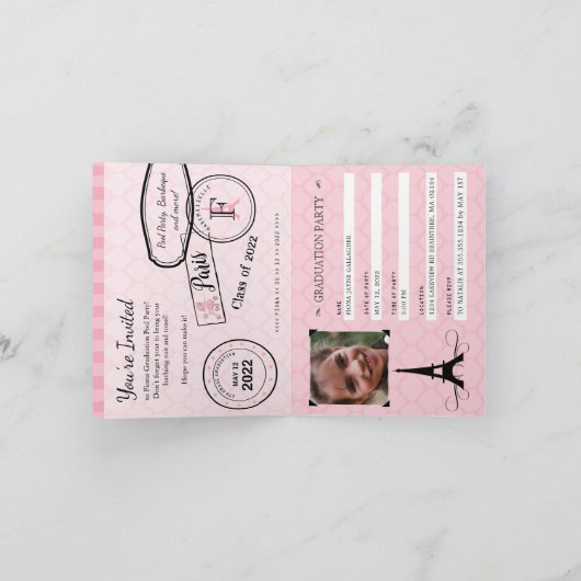 5e graad Afstuderen Pary Paris paspoort (Binnen)