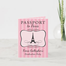 5e graad Afstuderen Pary Paris paspoort