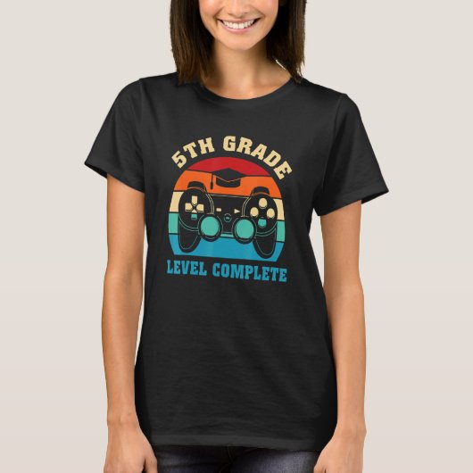 5e graad Complete 5e graad Gamer vorige dag T-shirt (Voorkant)
