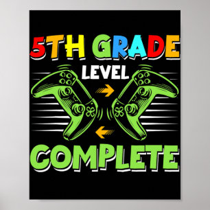 5e graad Complete game Controller vorige dag Poster