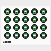 5e graad Complete gamer 5e graad Graduatio Ronde Sticker (Vel)