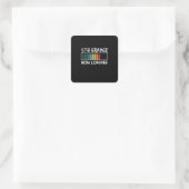 5e graad leraar 5e graad nu belading vierkante sticker (Tas)