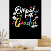 5e graad leraar ambtenaar vijfde rang poster (Keuken)