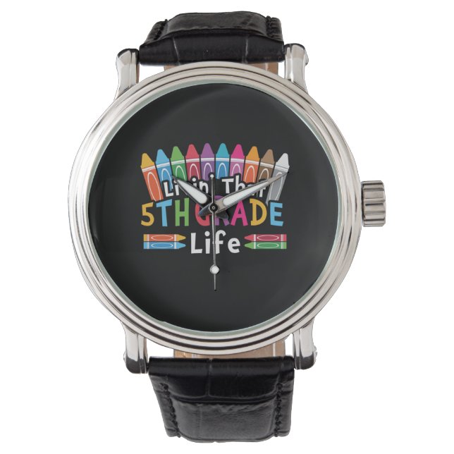 5e graad leraar die leeft in de vijfde klas horloge (Voorkant)