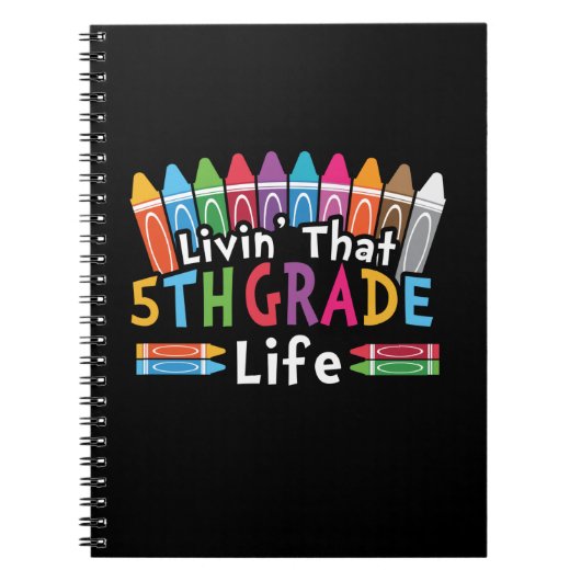 5e graad leraar die leeft in de vijfde klas notitieboek (Voorkant)