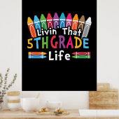 5e graad leraar die leeft in de vijfde klas poster (Keuken)