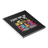 5e graad leraar eerste dag vijfde graad notitieblok (Schuin)