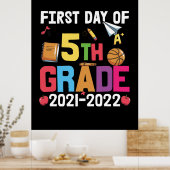 5e graad leraar eerste dag vijfde graad poster (Keuken)