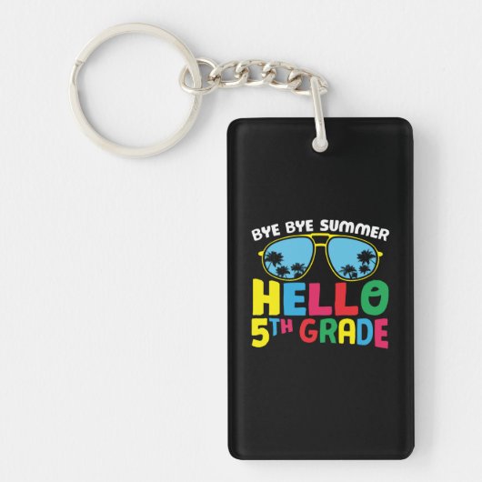 5e graad leraar Hallo 5e graad Sleutelhanger (Voorkant)
