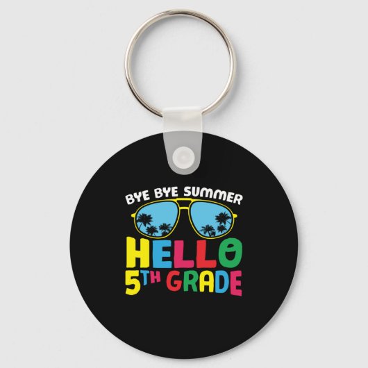 5e graad leraar Hallo 5e graad Sleutelhanger (Voorkant)