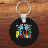 5e graad leraar Hallo 5e graad Sleutelhanger (Voorkant)