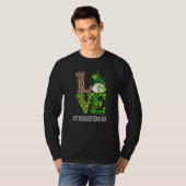 5e graad leraar liefde St patricks Day Gnome Leopa T-shirt (Voorkant volledig)