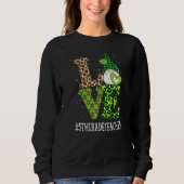 5e graad leraar liefde St patricks Day Gnome Leopa Trui (Voorkant)