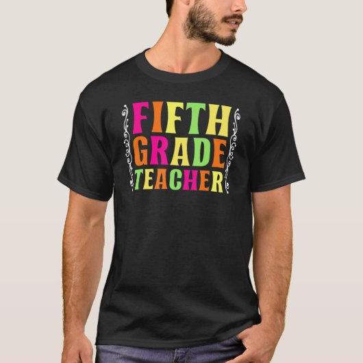 5e graad leraar onderwijs baan school te t-shirt (Voorkant)