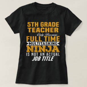 5e graad leraar t-shirt