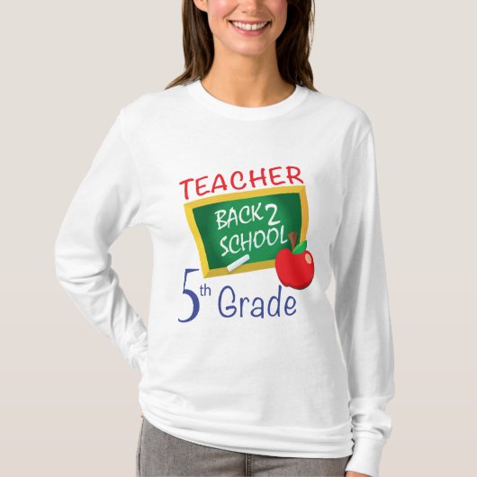 5e graad leraar t-shirt (Voorkant)