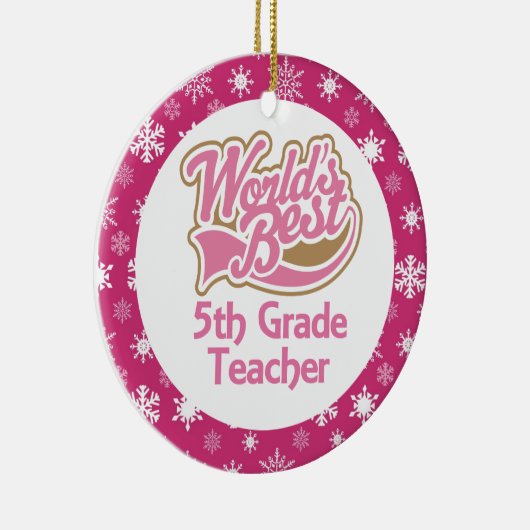 5e graad leraar versier keramisch ornament (Rechts)