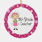 5e graad leraar versier keramisch ornament (Voorkant)