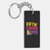 5e graad leraar vijfde graad diva sleutelhanger (Voorkant Links)