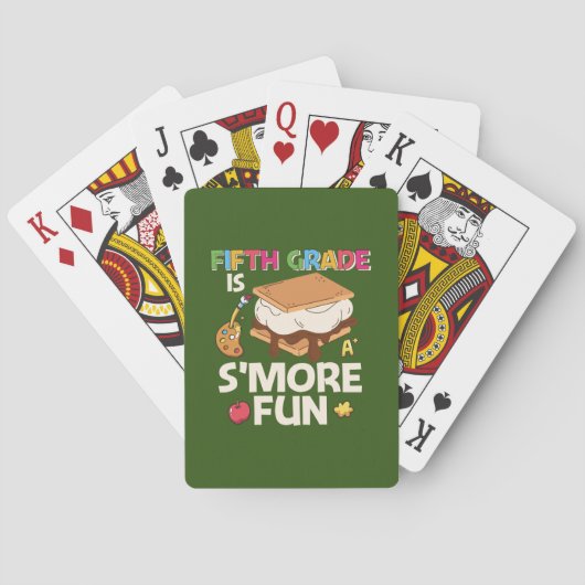 5e graad leraar vijfde graad pokerkaarten (Achterkant)