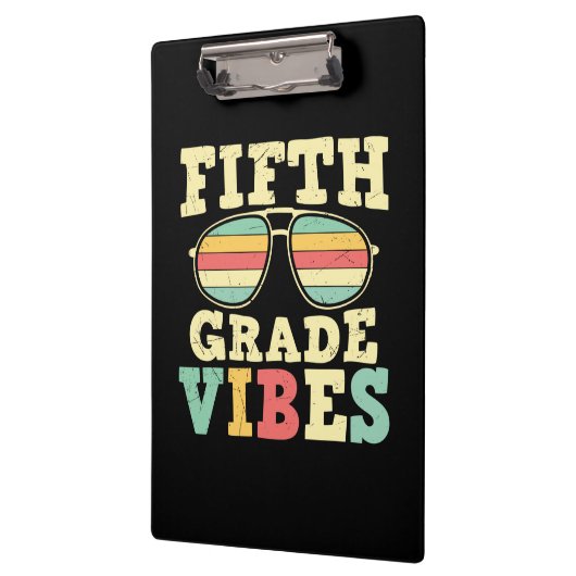 5e graad leraar vijfde graad vibes klembord (Links)