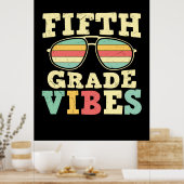 5e graad leraar vijfde graad vibes poster (Keuken)