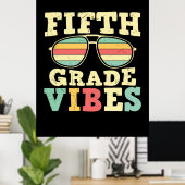5e graad leraar vijfde graad vibes poster (Thuiskantoor)