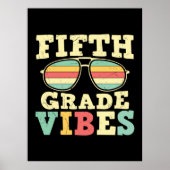 5e graad leraar vijfde graad vibes poster (Voorkant)