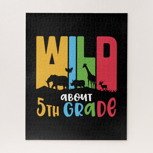 5e graad leraar wilde dieren ongeveer 5e graad legpuzzel (Verticaal)