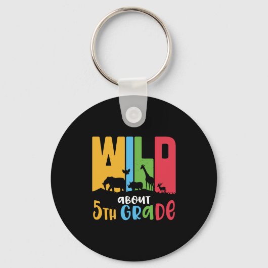 5e graad leraar wilde dieren ongeveer 5e graad sleutelhanger (Voorkant)
