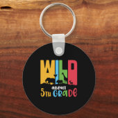 5e graad leraar wilde dieren ongeveer 5e graad sleutelhanger (Voorkant)