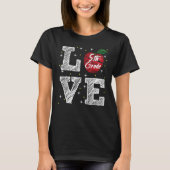 5e graad liefde met Apple T-shirt (Voorkant)