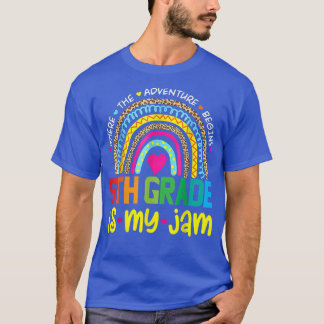 5e graad: mijn jam terug naar school regenboog de t-shirt