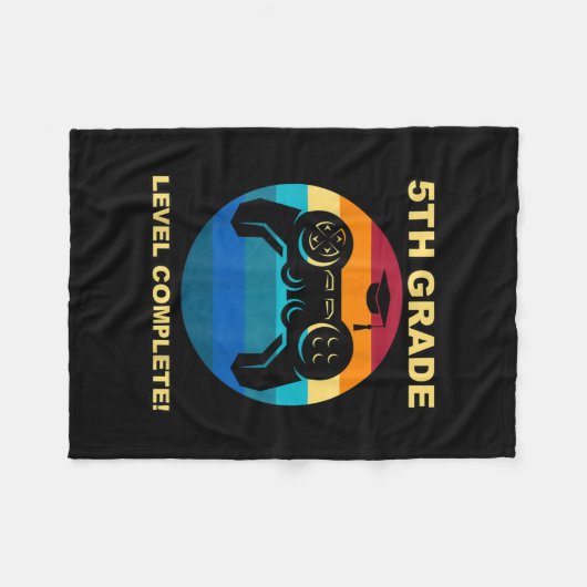 5e graad school Complete Afstuderen gamer Fleece Deken (Voorkant (Horizontaal))