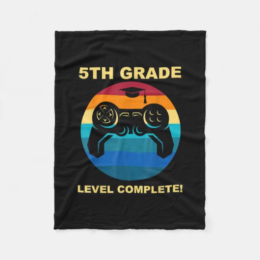 5e graad school Complete Afstuderen gamer Fleece Deken (Voorkant)
