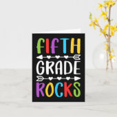 5e graad terug naar school kaart (Gele Bloem)