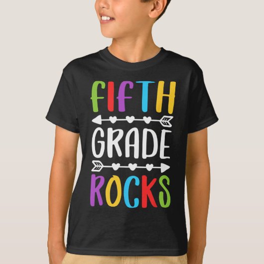 5e graad terug naar school t-shirt (Voorkant)