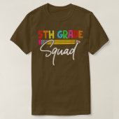 5e graad van het 5e niveau van het schoolplein t-shirt (Design voorkant)