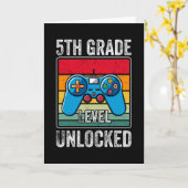 5e graad van Unlock Back to School Video Gamer Kaart (Gele Bloem)