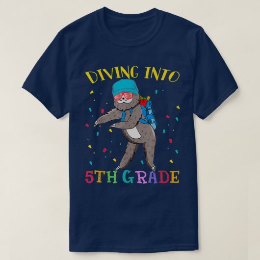 5e graads fiet duiken in Funny Ts Gift T-shirt (Design voorkant)
