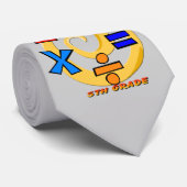 5e gradassen - Wiskunde symbolen Stropdas (Opgerold)