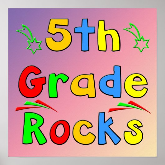5e grade Rocks Poster (Voorkant)