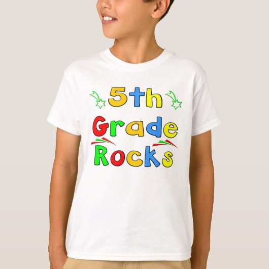 5e grade Rocks T-shirt (Voorkant)